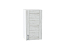 Шкаф верхний с 1-ой дверцей Лофт (716х400х320) Белый/Nordic Oak