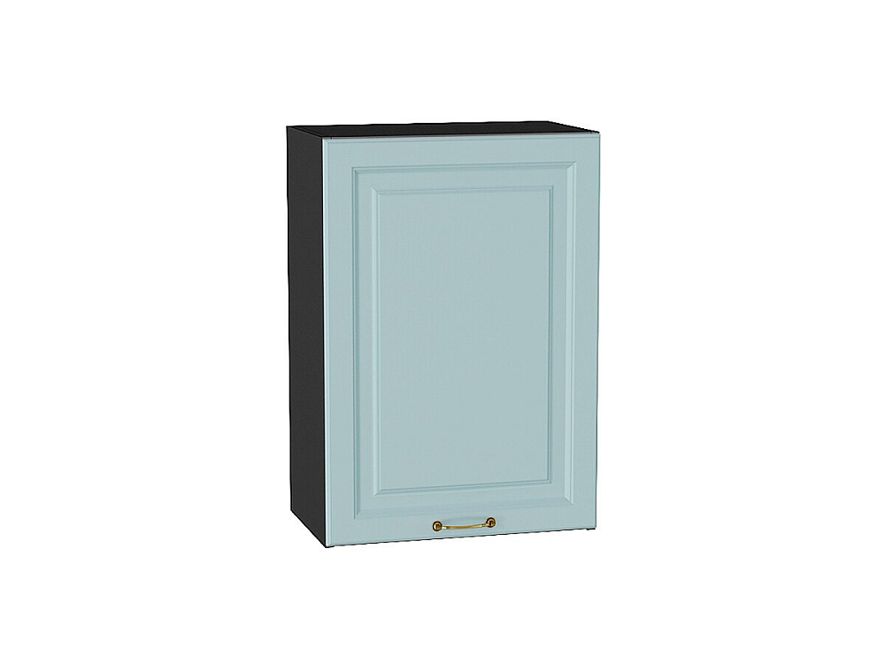 Шкаф верхний с 1-ой дверцей Ницца (716х500х318) graphite/Голубой