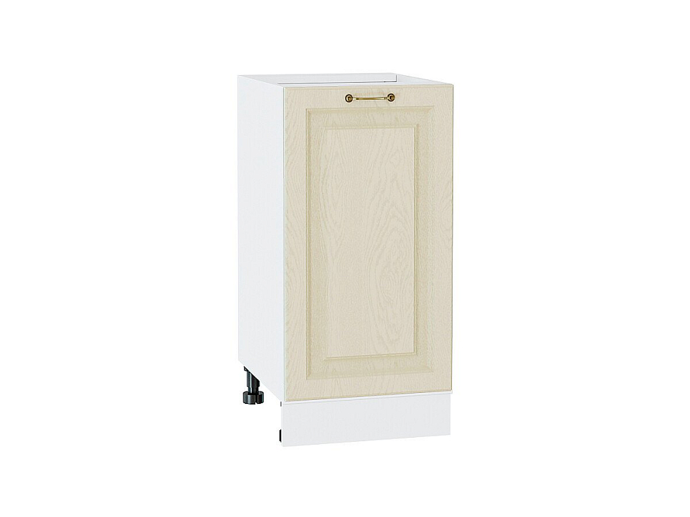 Шкаф нижний с 1-ой дверцей Ницца (816х400х478) Белый/Дуб крем