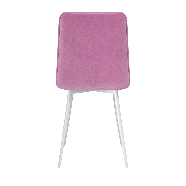 Тахо К / стул велюр тенерифе розовый/Цвет металл белый