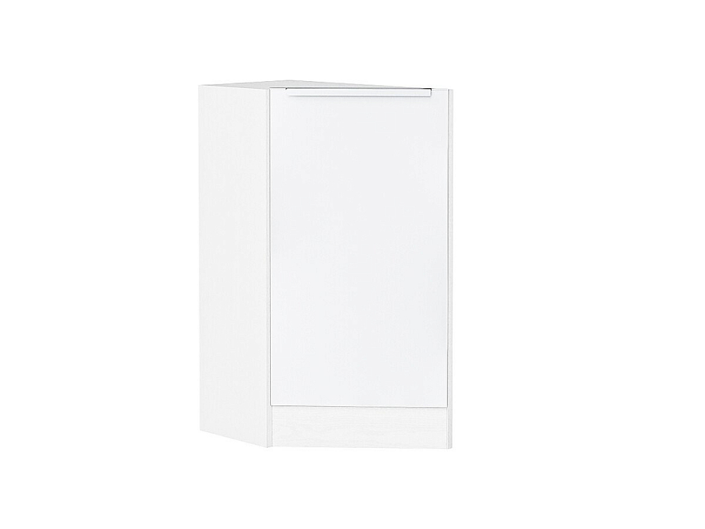 Шкаф нижний торцевой Фьюжн (816х296х554) Белый/silky white