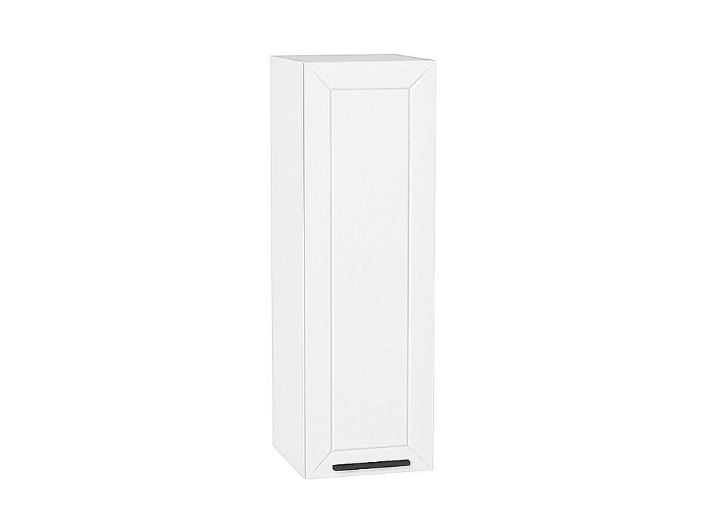 Шкаф верхний с 1-ой дверцей Глетчер (920х300х318) Белый/Айленд Силк