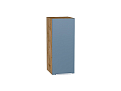 Шкаф верхний с 1-ой дверцей Фьюжн (716х300х320) Дуб Вотан/silky blue