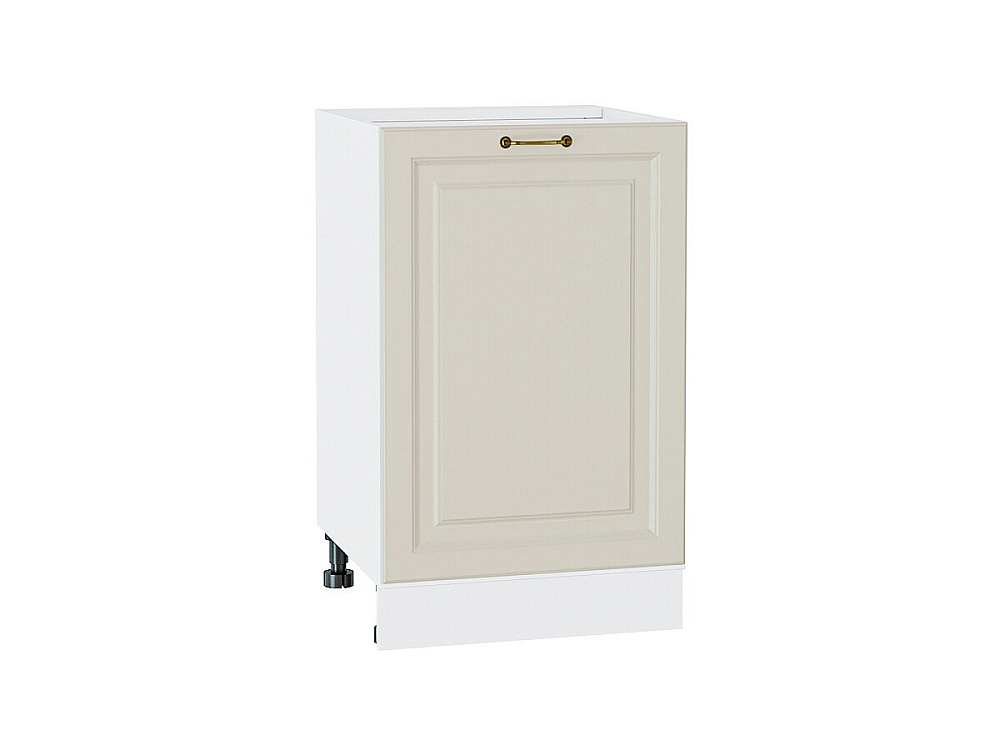 Шкаф нижний с 1-ой дверцей Ницца (816х500х478) Белый/Агат