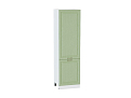 Шкаф пенал с 2-мя дверцами Ницца 600 (для верхних шкафов высотой 720) (2132х600) Белый/Дуб оливковый