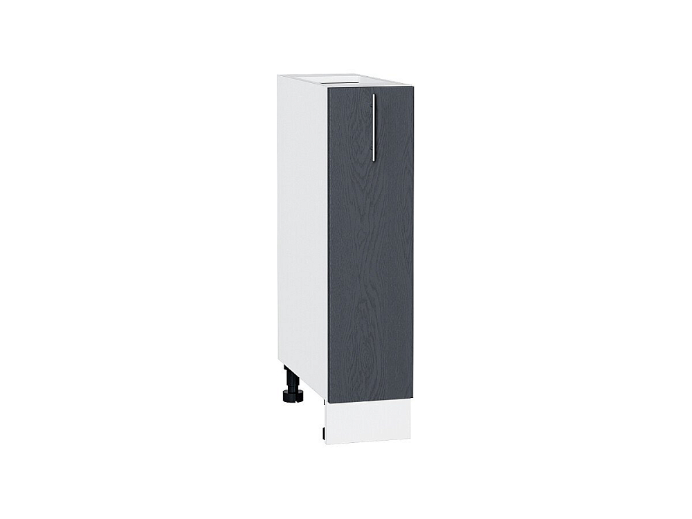 Шкаф нижний бутылочница Сканди (816х200х480) Белый/graphite softwood