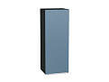 Шкаф верхний с 1-ой дверцей Фьюжн (920х350х320) graphite/silky blue