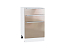 Шкаф нижний с 3-мя ящиками Фьюжн (816х500х480) Белый/Gallant