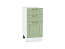 Шкаф нижний с 3-мя ящиками Ницца (816х400х478) Белый/Дуб оливковый