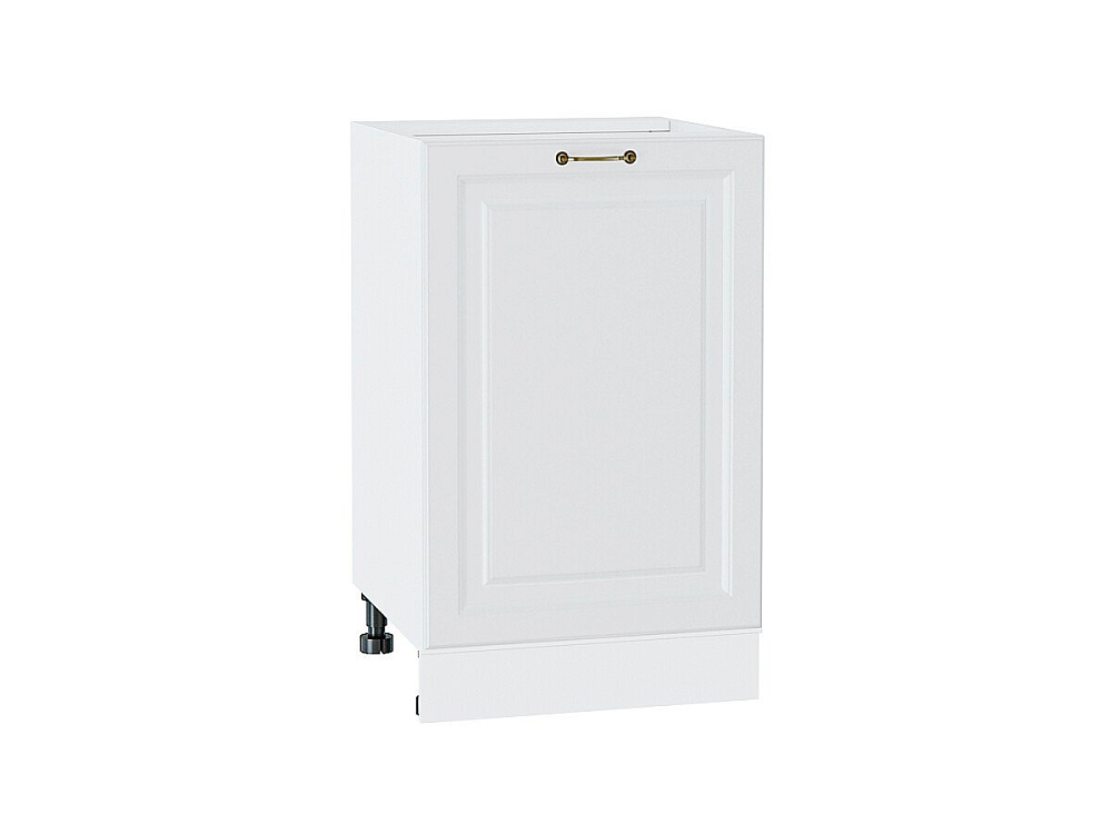 Шкаф нижний с 1-ой дверцей Ницца (816х500х478) Белый/Белый