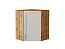 Шкаф верхний угловой Сканди (716х600х600) Дуб Вотан/Cappuccino Softwood