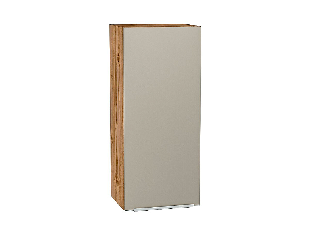 Шкаф верхний с 1-ой дверцей Фьюжн (920х400х320) Дуб Вотан/silky grey