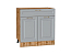 Шкаф нижний с 2-мя дверцами и ящиком Ницца (816х800х478) Дуб Вотан/Графит