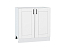 Шкаф нижний с 2-мя дверцами Лофт (816х800х480) Белый/Super White