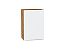 Шкаф верхний с 1-ой дверцей Фьюжн (716х500х320) Дуб Вотан/Silky White
