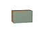 Шкаф верхний горизонтальный Фьюжн (358х600х320) Дуб Вотан/Silky Mint
