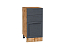 Шкаф нижний с 3-мя ящиками Сканди (816х400х480) Дуб Вотан/Graphite Softwood
