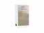 Шкаф нижний с 1-ой дверцей и ящиком Фьюжн (816х400х480) Белый/Gallant