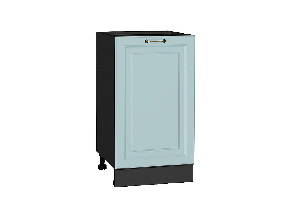 Шкаф нижний с 1-ой дверцей Ницца (816х450х478) graphite/Голубой