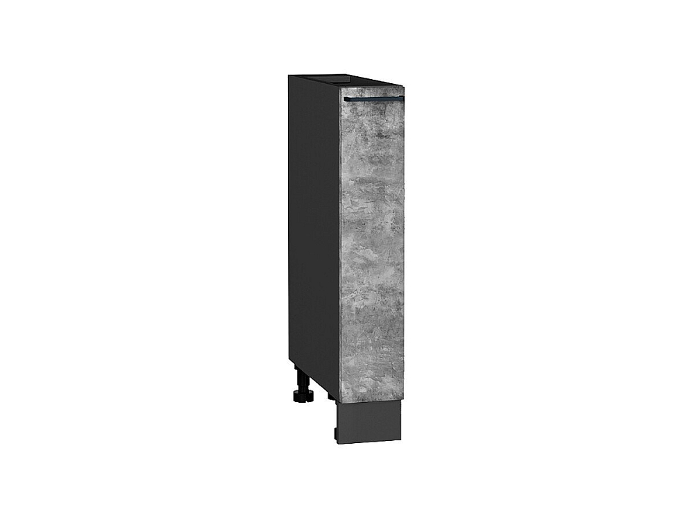 Шкаф нижний бутылочница Флэт (816х150х478) graphite/temple stone 2s
