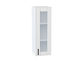 Шкаф верхний с 1-ой остекленной дверцей Лофт (920х300х320) Белый/super white