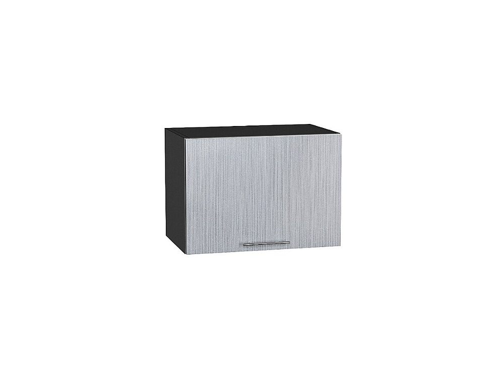 Шкаф верхний горизонтальный Валерия-М (358х500х318) graphite/Серый металлик дождь светлый