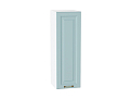 Шкаф верхний с 1-ой дверцей Ницца (920х300х318) Белый/Голубой