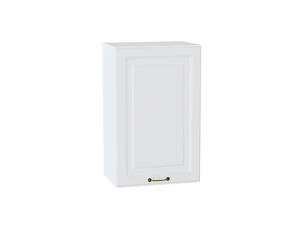Шкаф верхний с 1-ой дверцей Ницца (716х450х318) Белый/Белый