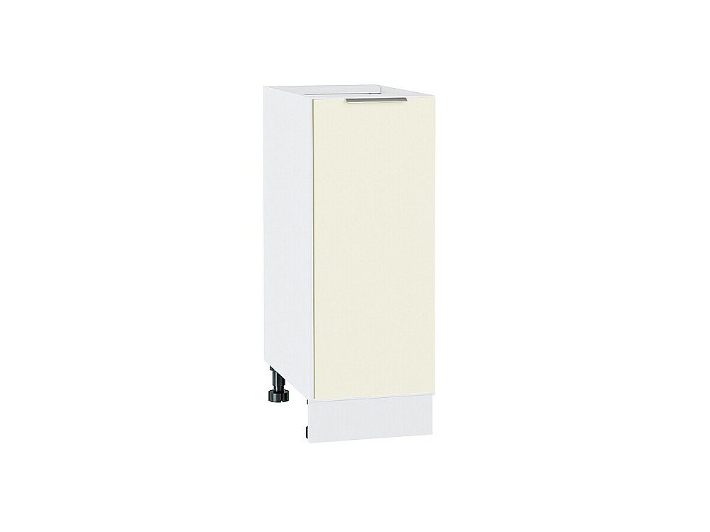 Шкаф нижний с 1-ой дверцей Терра (816х300х478) Белый/Ваниль Софт