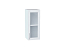 Шкаф верхний с 1-ой остекленной дверцей Сканди (716х300х320) Белый/White Softwood