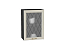 Шкаф верхний с 1-ой остекленной дверцей Ницца (716х500х318) Graphite/Агат