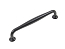 Ручка скоба мебельная URSULA RS433BL.4 (147х20х33) BL Матовый черный