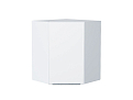 Шкаф верхний угловой Фьюжн (716х600х600) Белый/silky white