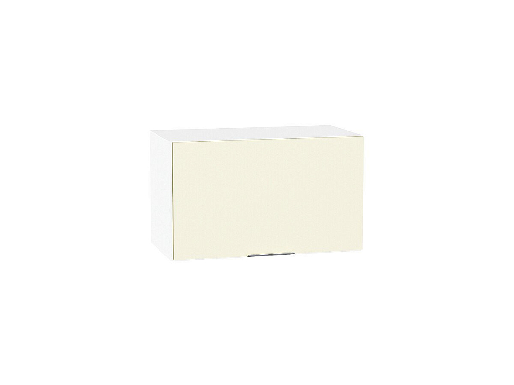 Шкаф верхний горизонтальный Терра (358х600х318) Белый/Ваниль Софт