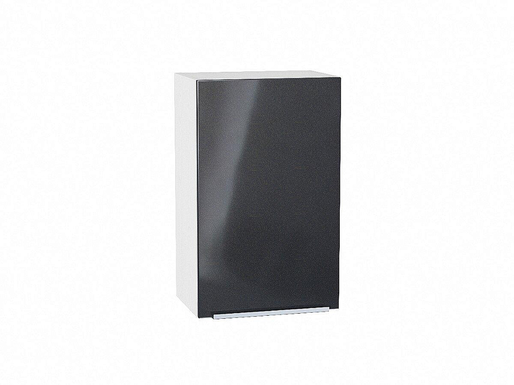 Шкаф верхний с 1-ой дверцей Фьюжн (716х450х320) Белый/anthracite
