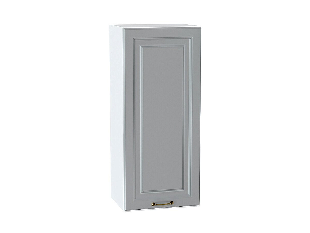 Шкаф верхний с 1-ой дверцей Ницца (920х400х318) Белый/Графит