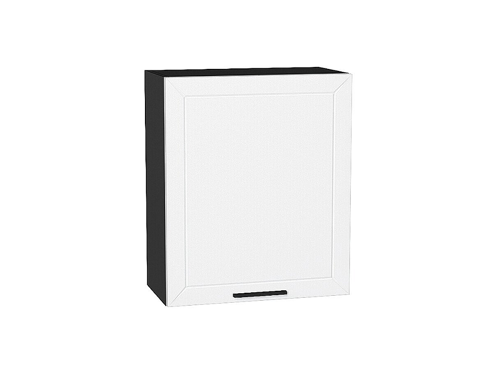 Шкаф верхний с 1-ой дверцей Глетчер (716х600х318) graphite/Айленд Силк