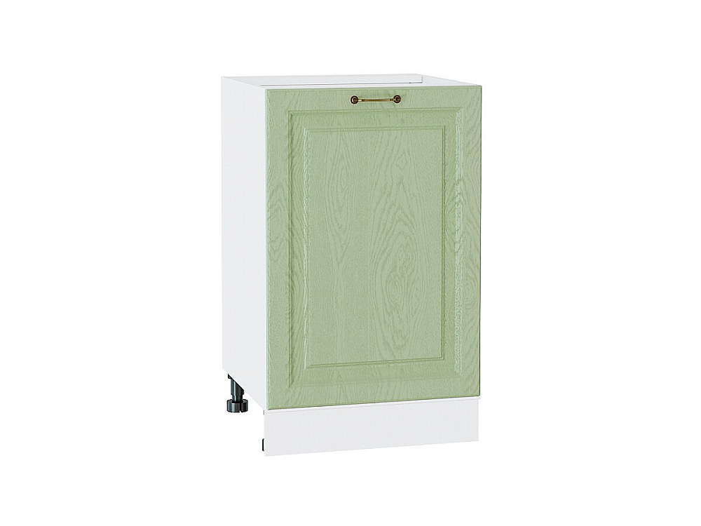 Шкаф нижний с 1-ой дверцей Ницца (816х500х478) Белый/Дуб оливковый
