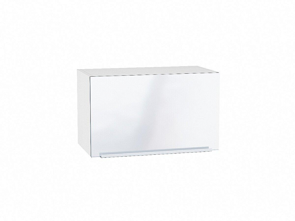 Шкаф верхний горизонтальный Фьюжн (358х600х320) Белый/angel