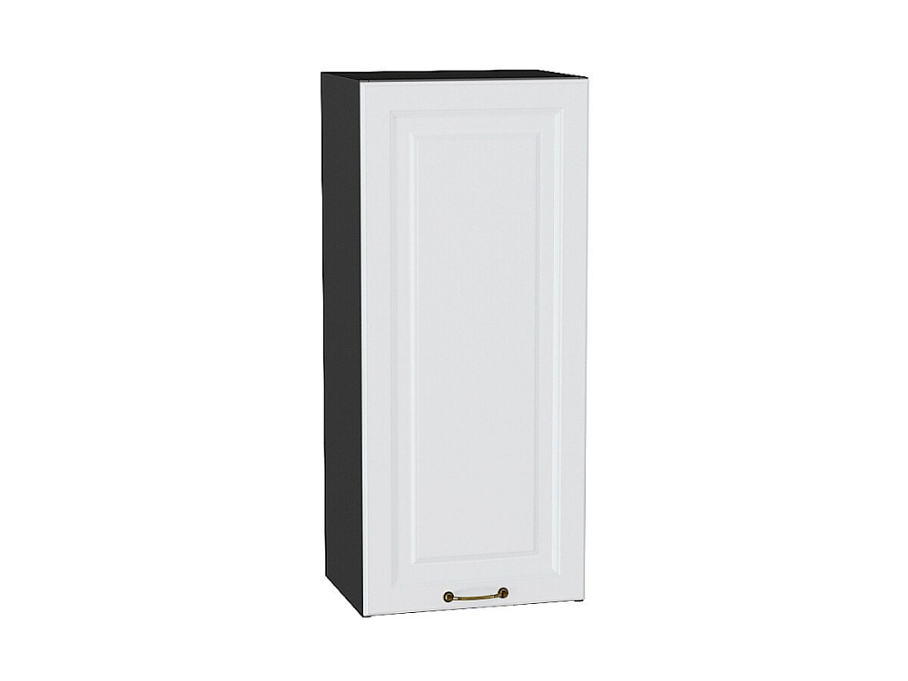 Шкаф верхний с 1-ой дверцей Ницца (920х400х318) graphite/Белый