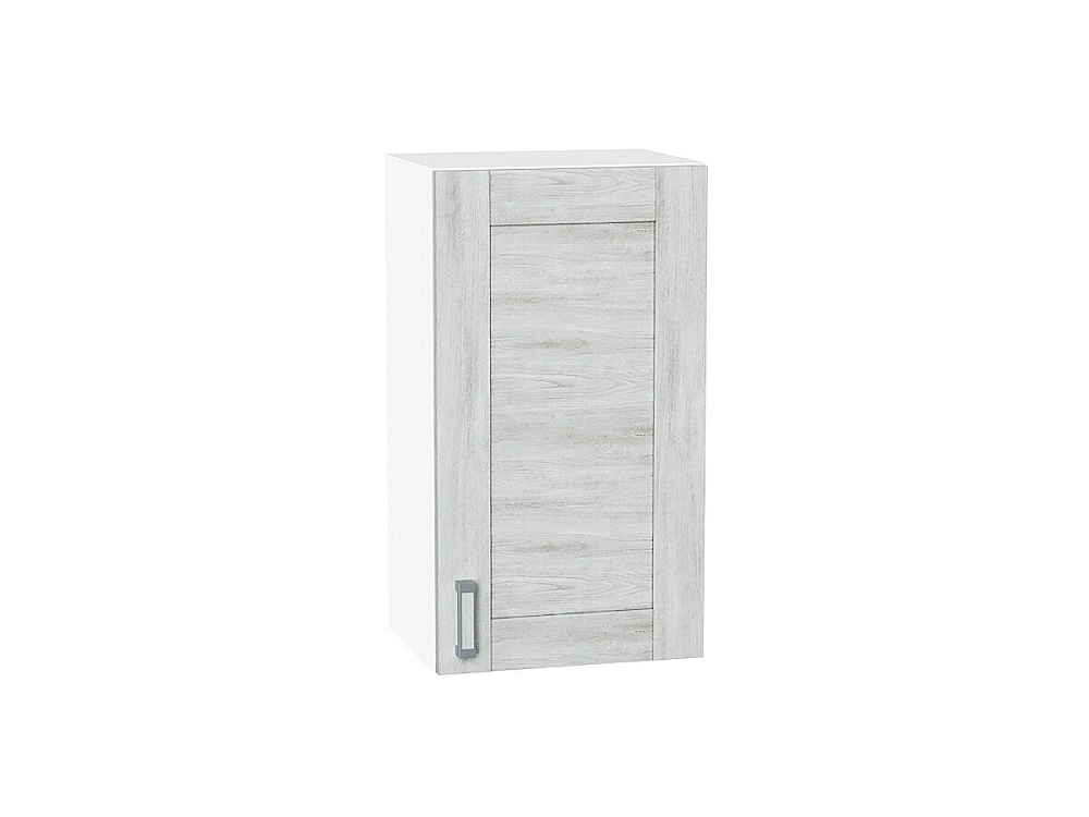 Шкаф верхний с 1-ой дверцей Лофт (716х400х320) Белый/nordic oak