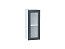 Шкаф верхний с 1-ой остекленной дверцей Сканди (716х300х320) Белый/Graphite Softwood