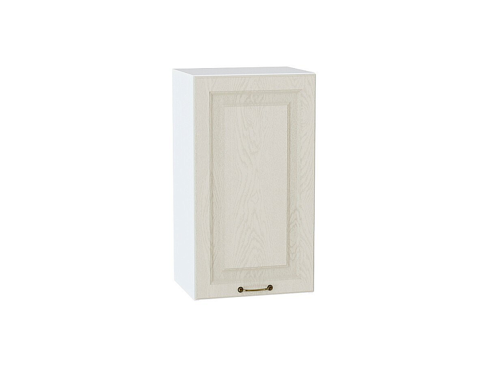 Шкаф верхний с 1-ой дверцей Ницца (716х400х318) Белый/Дуб крем