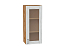 Шкаф верхний с 1-ой остекленной дверцей Лофт (920х400х320) Дуб Вотан/Nordic Oak