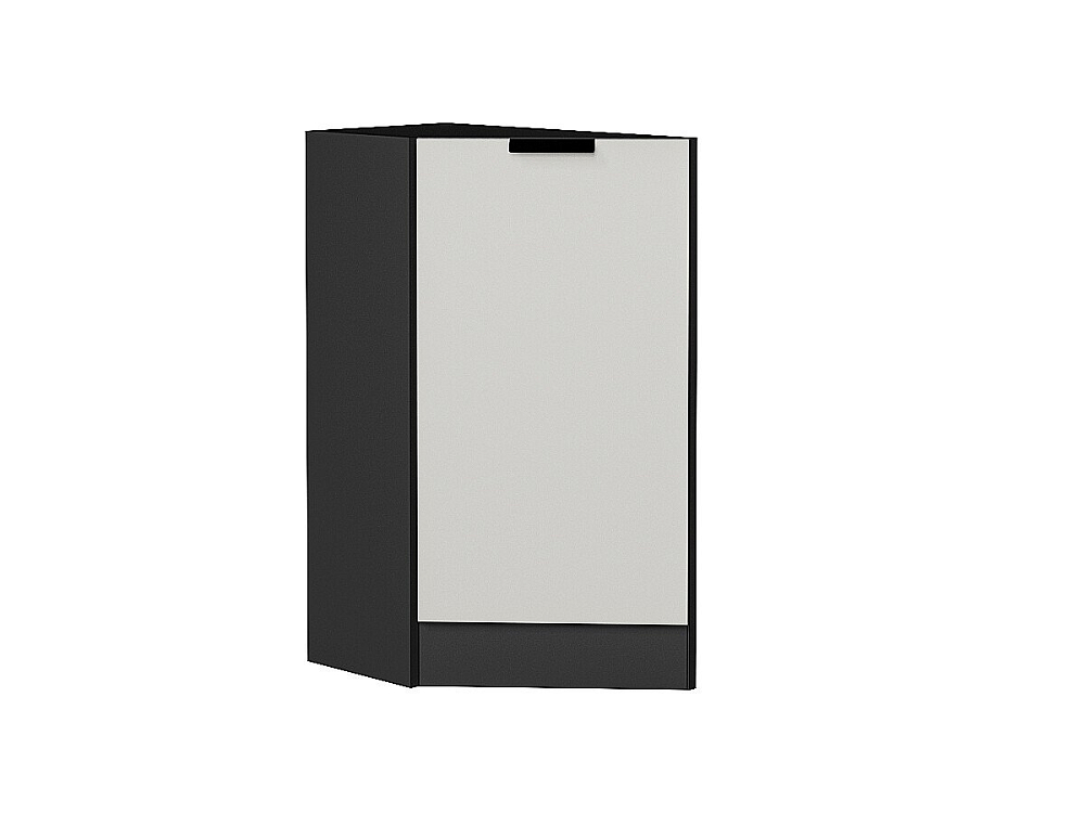 Шкаф нижний торцевой Евро (816х296х552) graphite/Агат