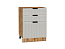 Шкаф нижний с 3-мя ящиками Евро Лайн (816х600х480) Дуб Вотан/Агат