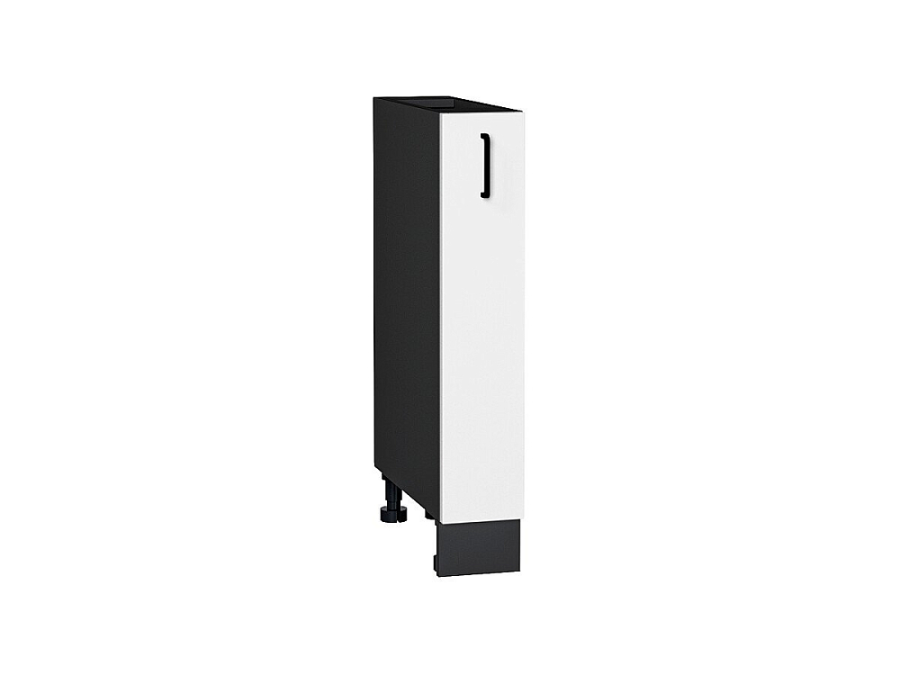 Шкаф нижний бутылочница Лофт (816х150х480) graphite/super white