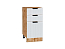 Шкаф нижний с 3-мя ящиками Евро Лайн (816х400х478) Дуб Вотан/Белый