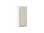 Шкаф верхний с 1-ой дверцей Ницца (716х300х318) Белый/Агат