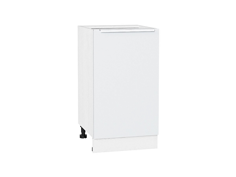 Шкаф нижний с 1-ой дверцей Фьюжн (816х450х480) Белый/silky white